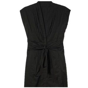 BCBGMAXAZRIA Black Sleeveless Pleated Dress Size 8